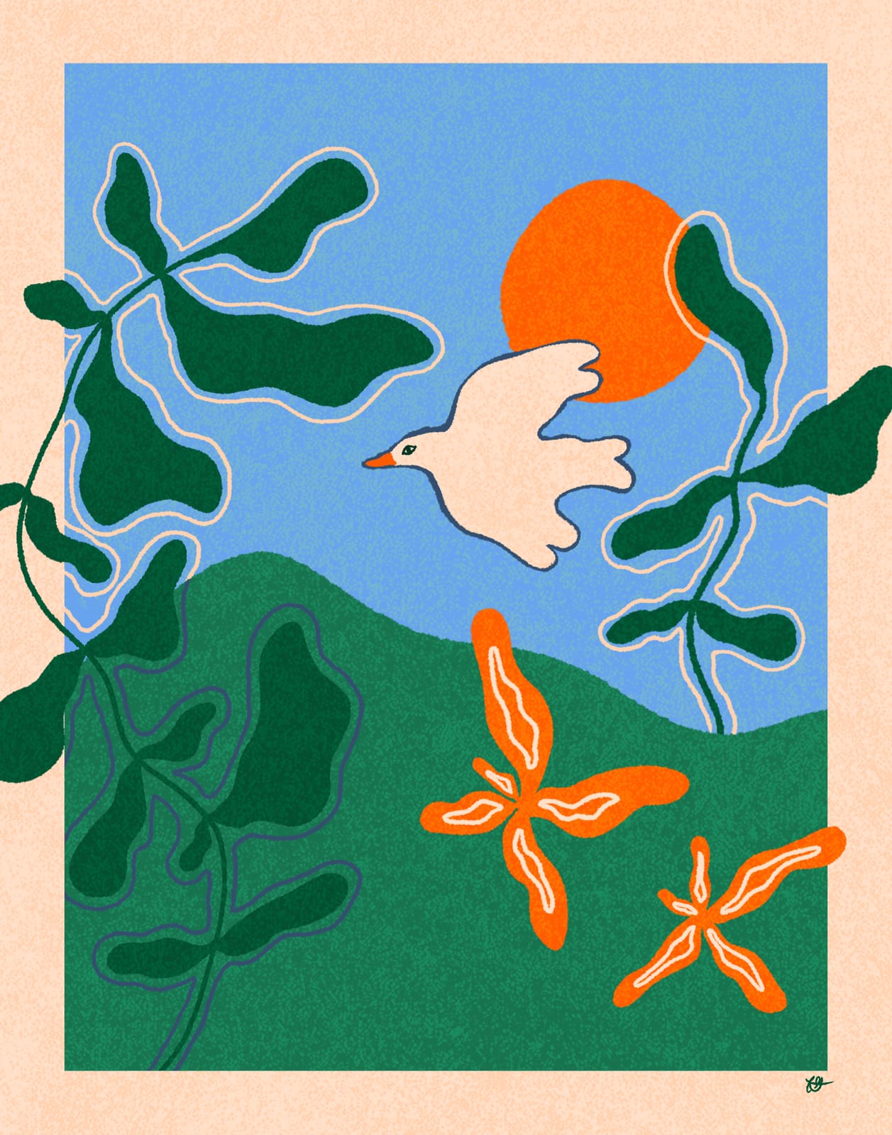 Mountain Bird Print