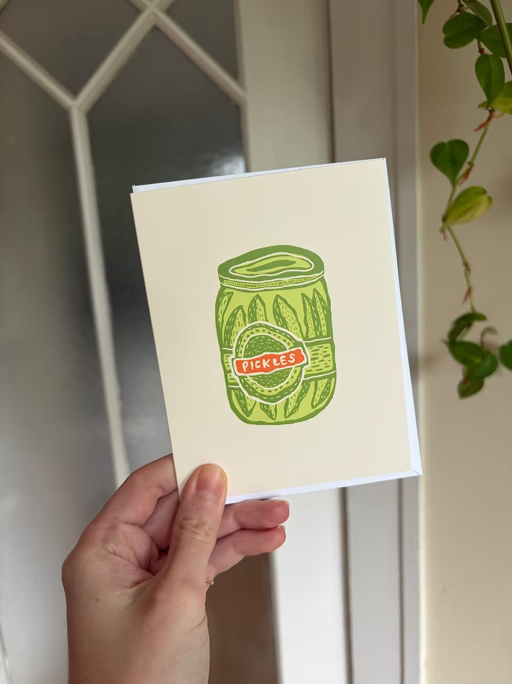 Pickle Greeting Card