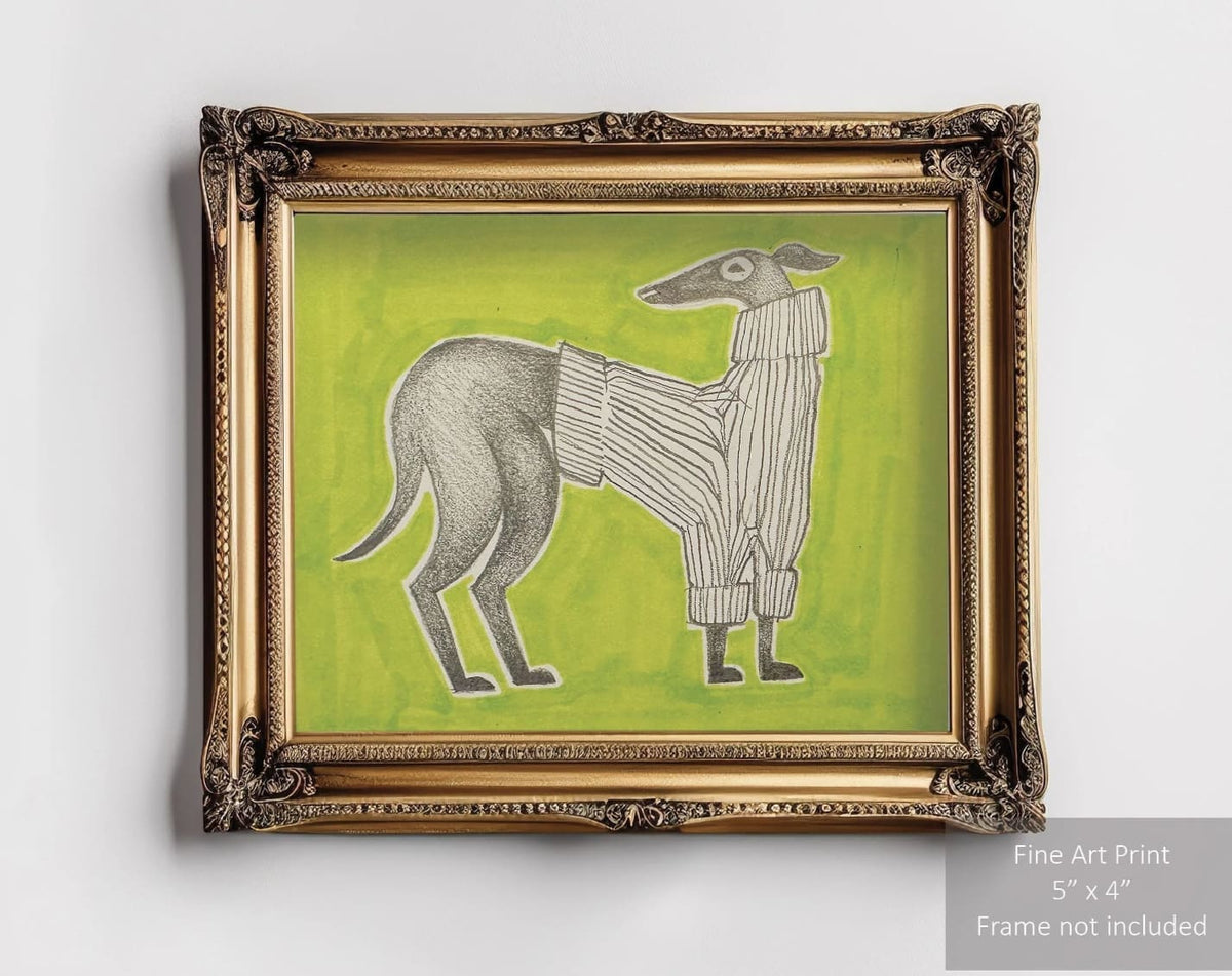Sweater Dog Art Print