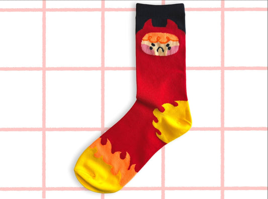 Demon Flame Socks