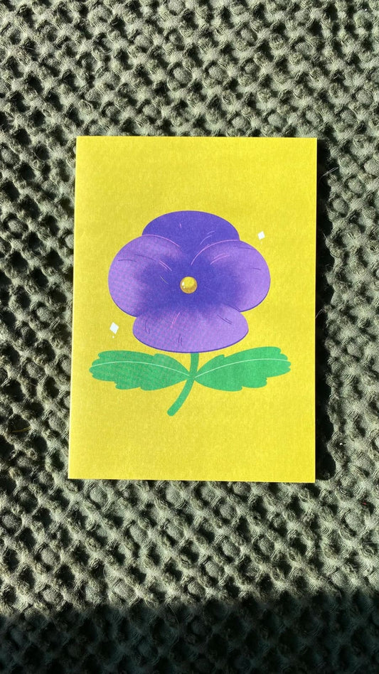 Pansy Greeting Card