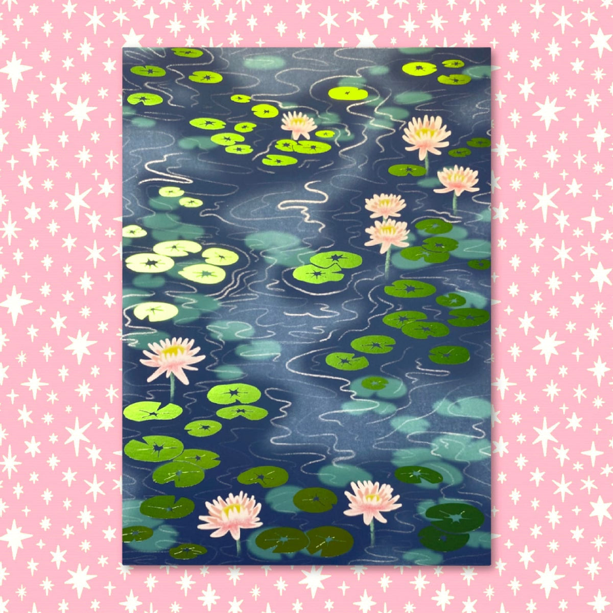 Lily Pads Foil Print