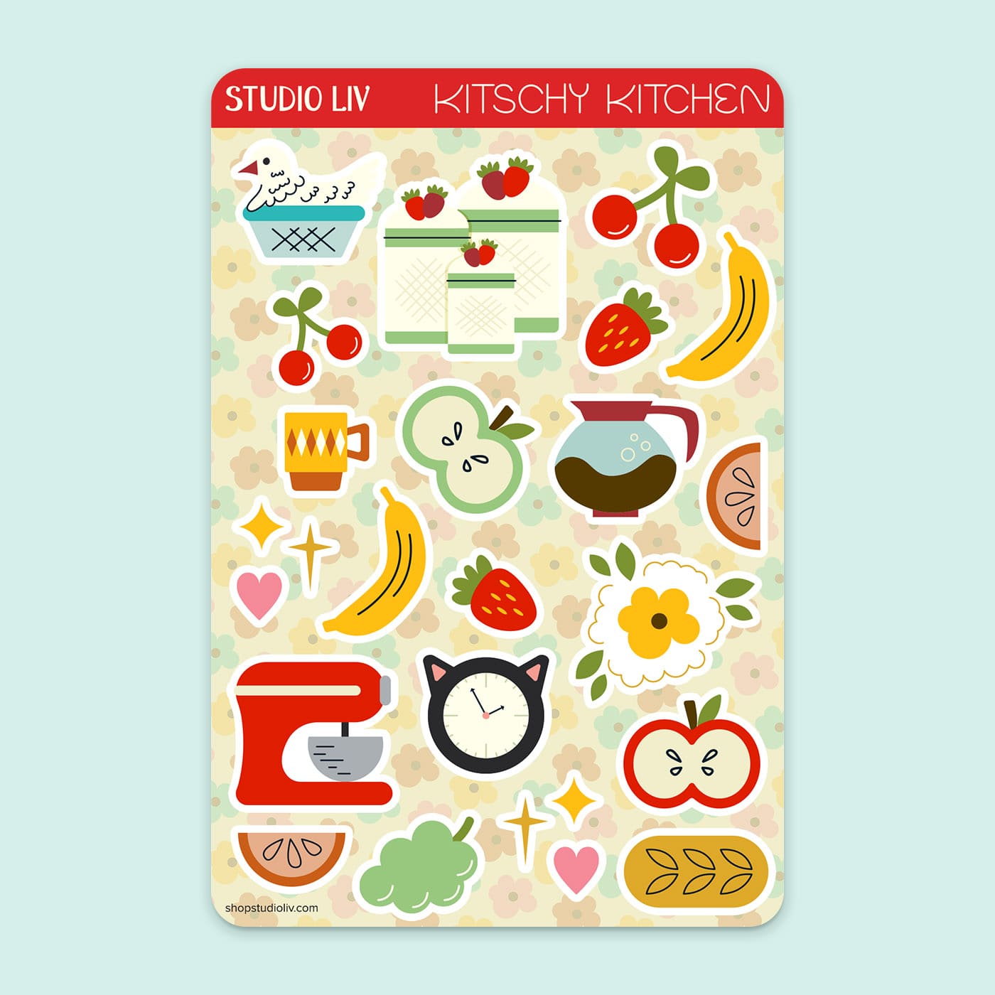 Kitschy Kitchen Sticker Sheet