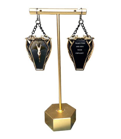 Add Your Own Art Earrings "Vampire" Frame