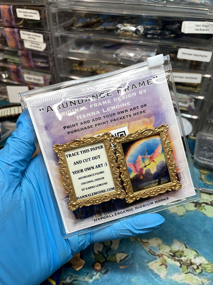 Add Your Own Art Earrings Abundance Frame