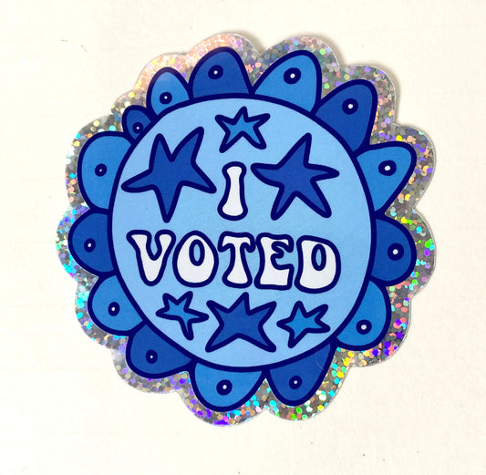 I Voted Sticker (100% of profits go to CHIRLA)