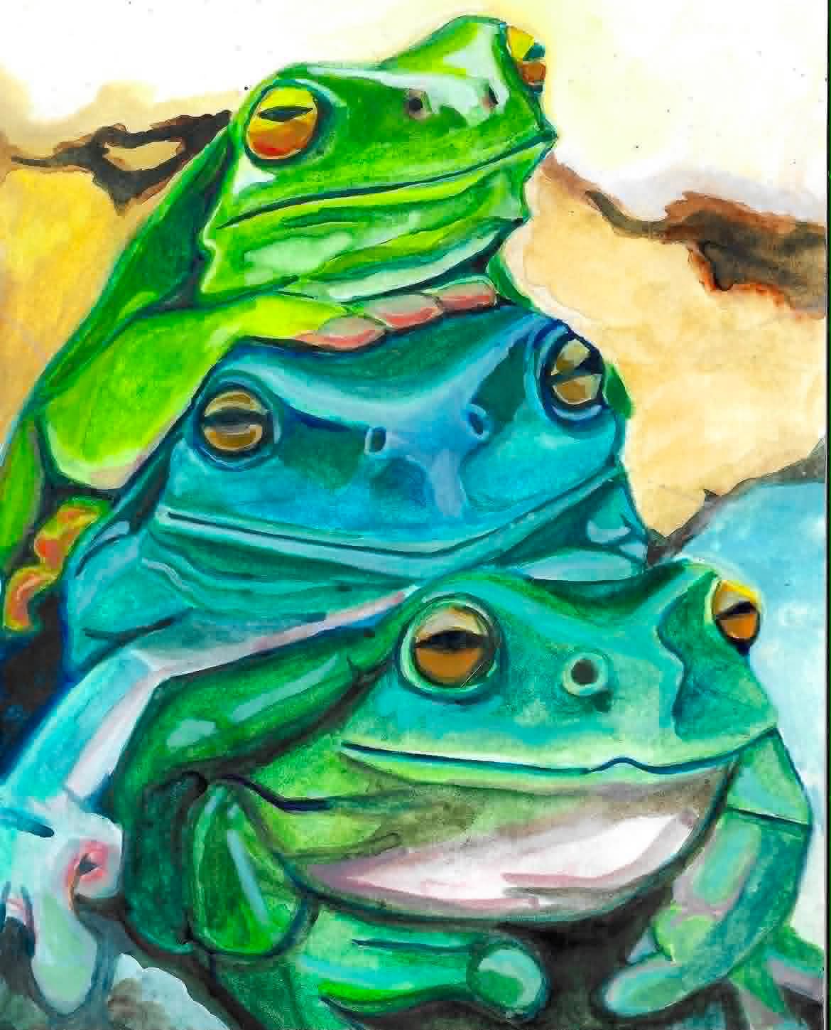 Frog Stack Print
