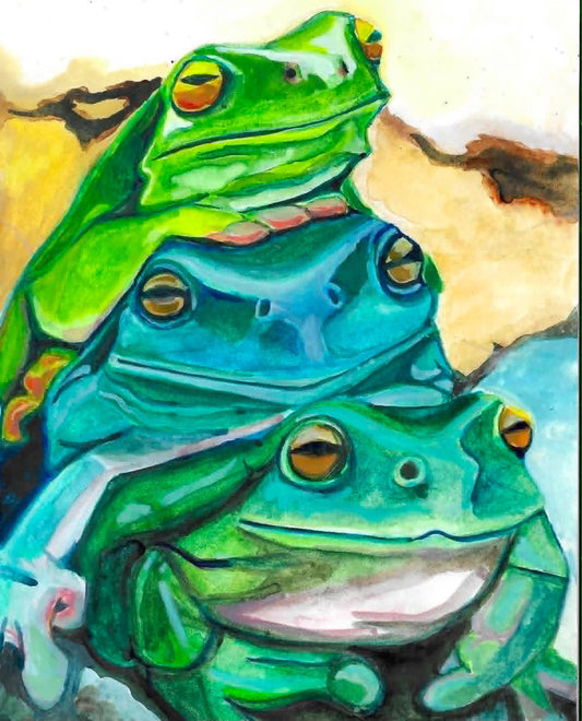 Frog Stack Print