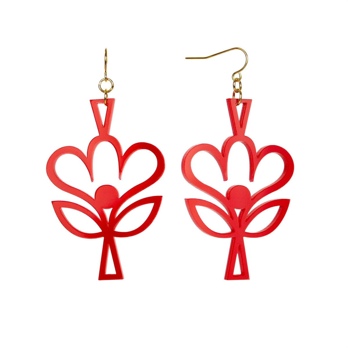 Merry Blossom Acrylic Earrings