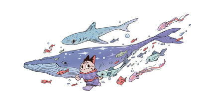 Durphy and The Fishies Print
