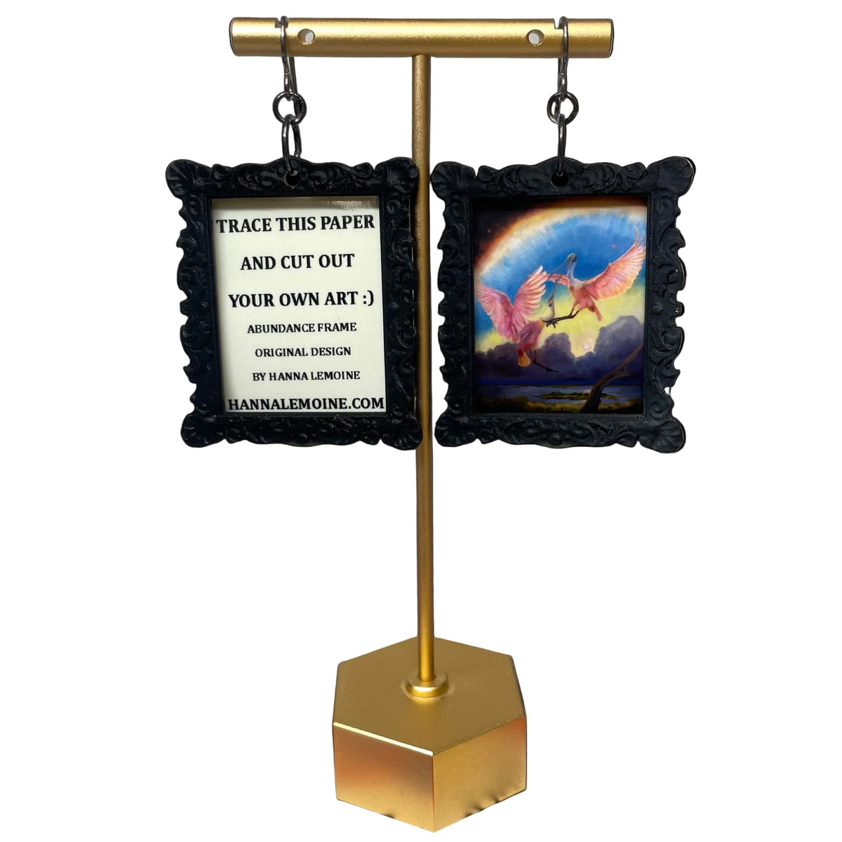 Add Your Own Art Earrings Abundance Frame