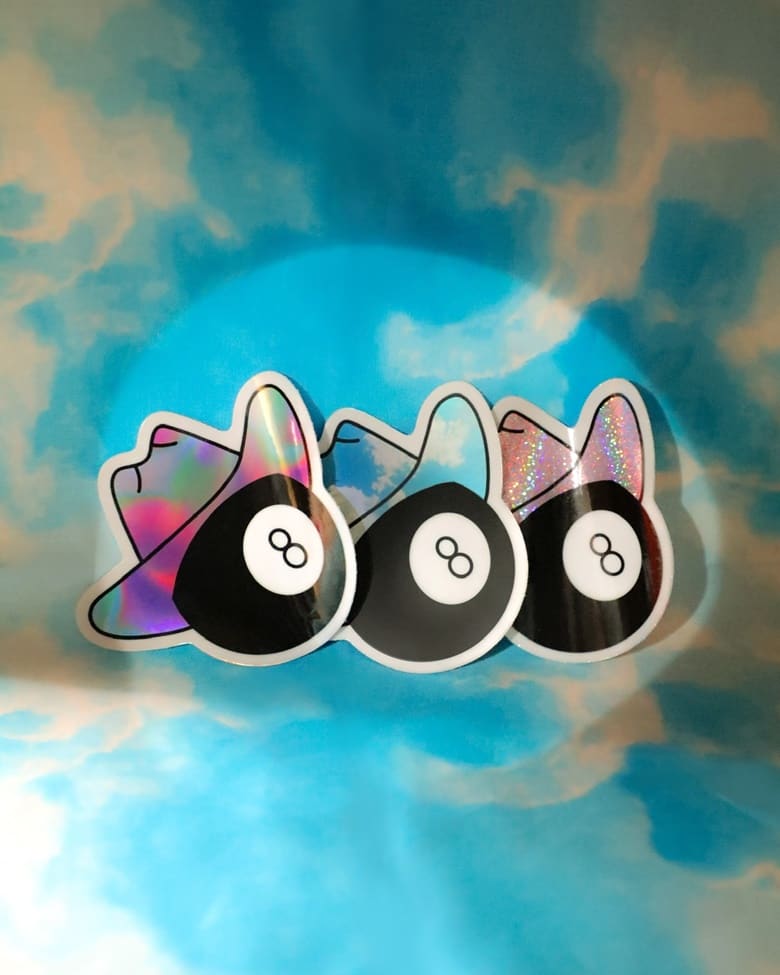 Cowboy 8-Ball Sticker