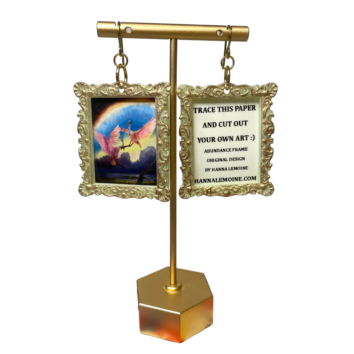 Add Your Own Art Earrings Abundance Frame