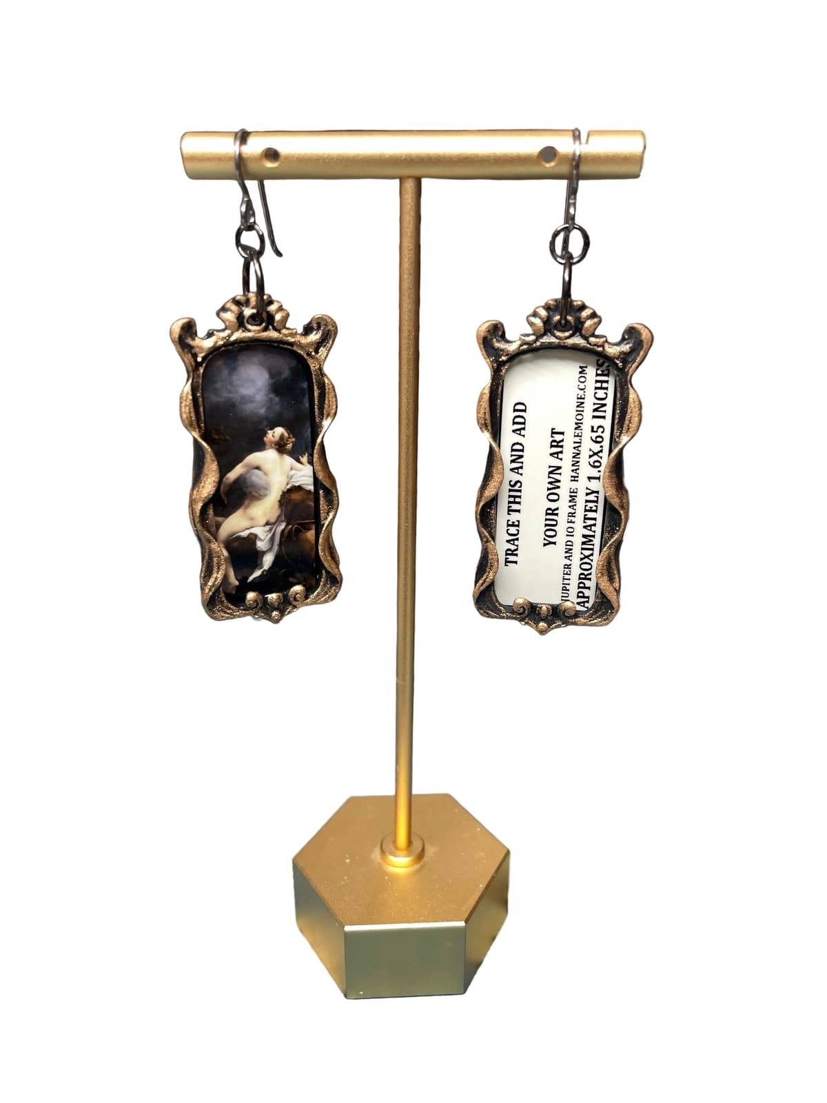 Add Your Own Art Earrings "Jupiter and Io" Frame