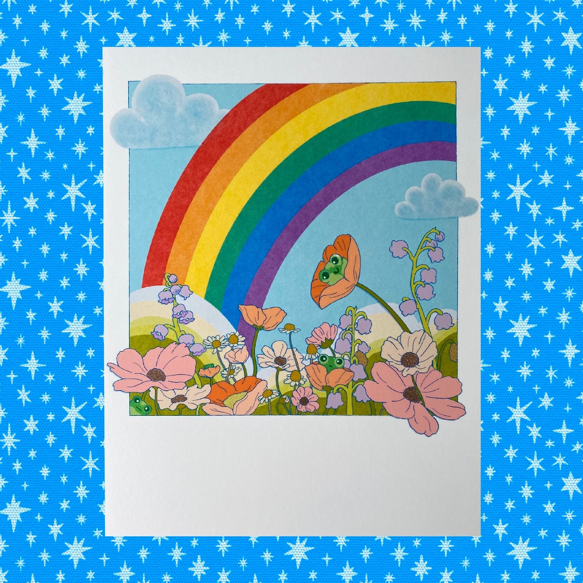 Rainbow Frog Polaroid Print