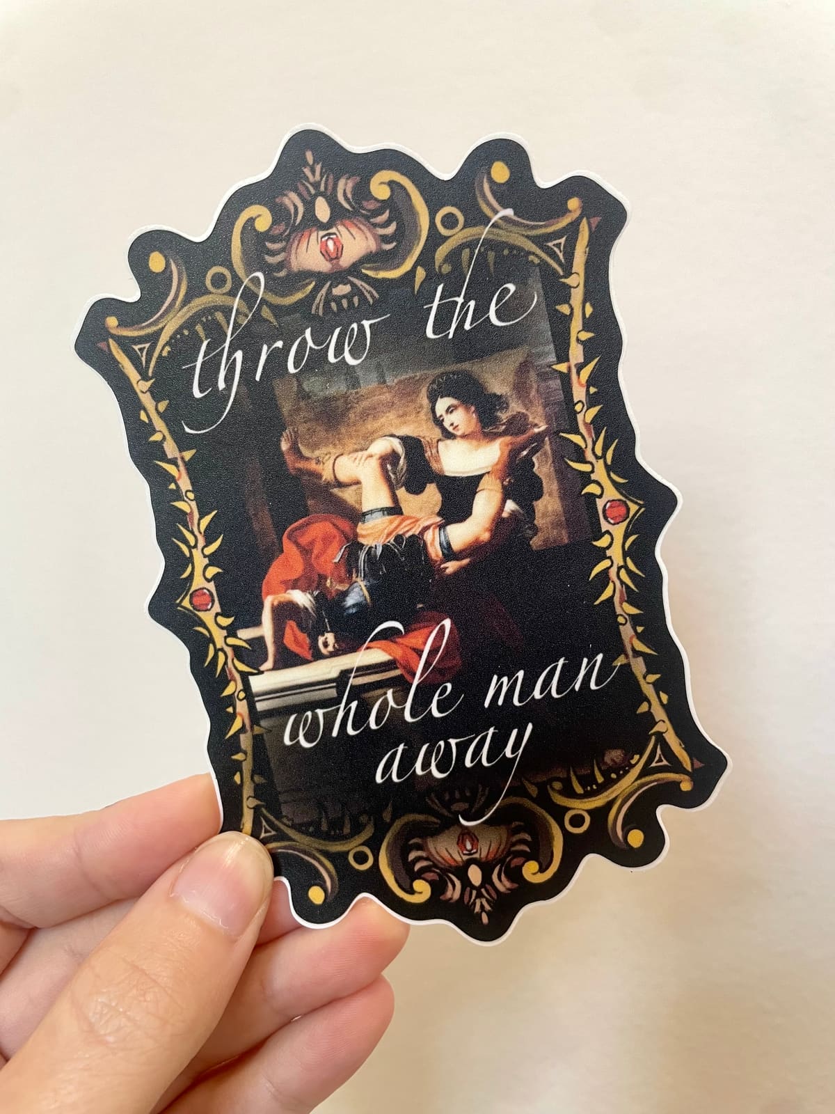 "Throw the Whole Man Away" Sirani Sticker