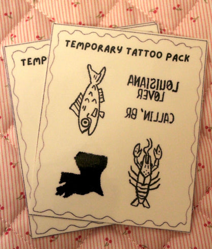 Louisiana Temporary Tattoos
