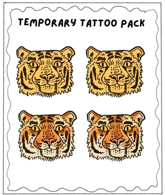 Tiger Temporary Tattoos