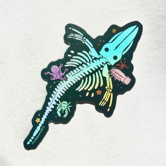 Whale Fall Sticker