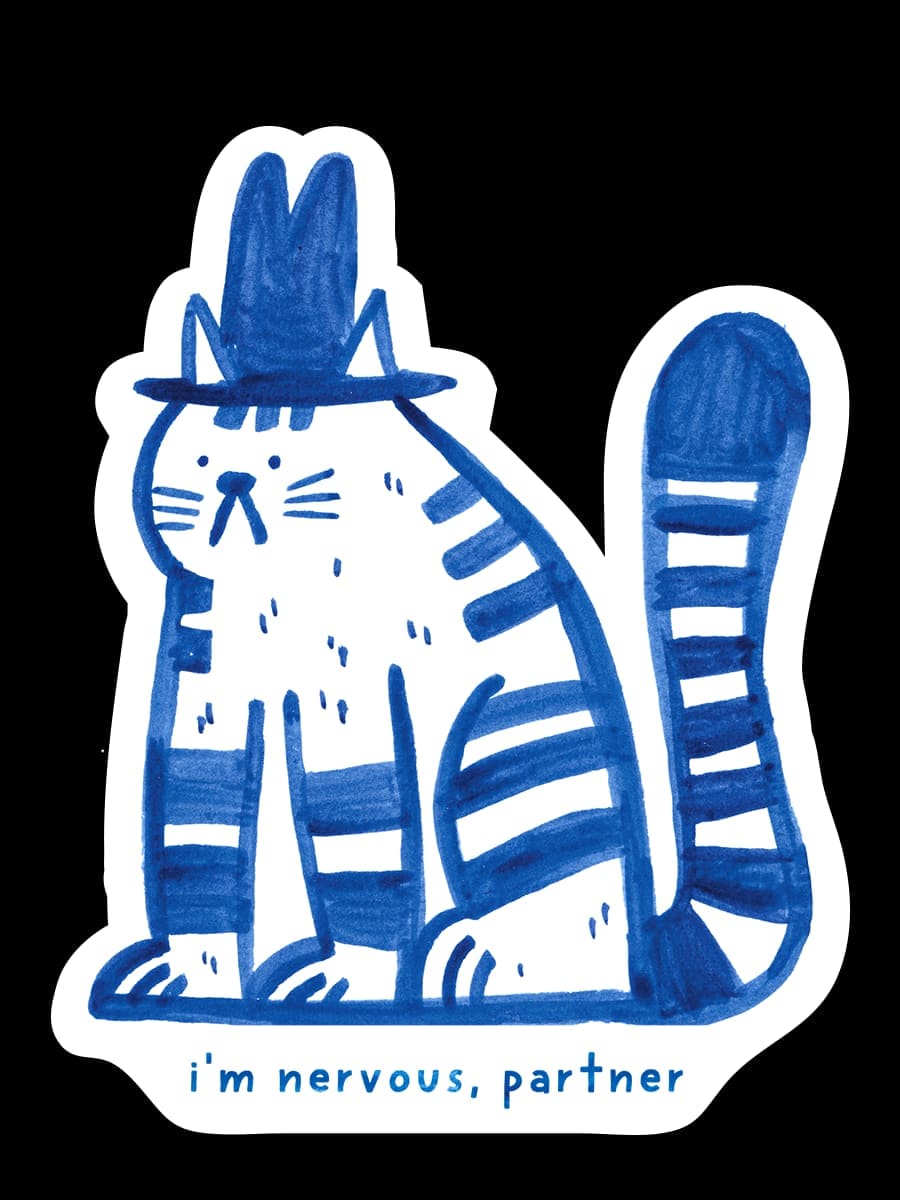 Nervous Sticker