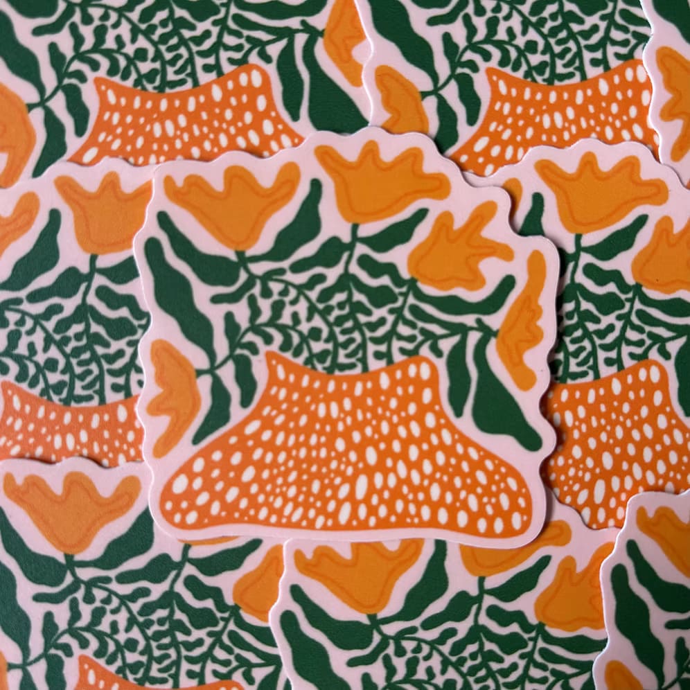 Funky Tulips Sticker