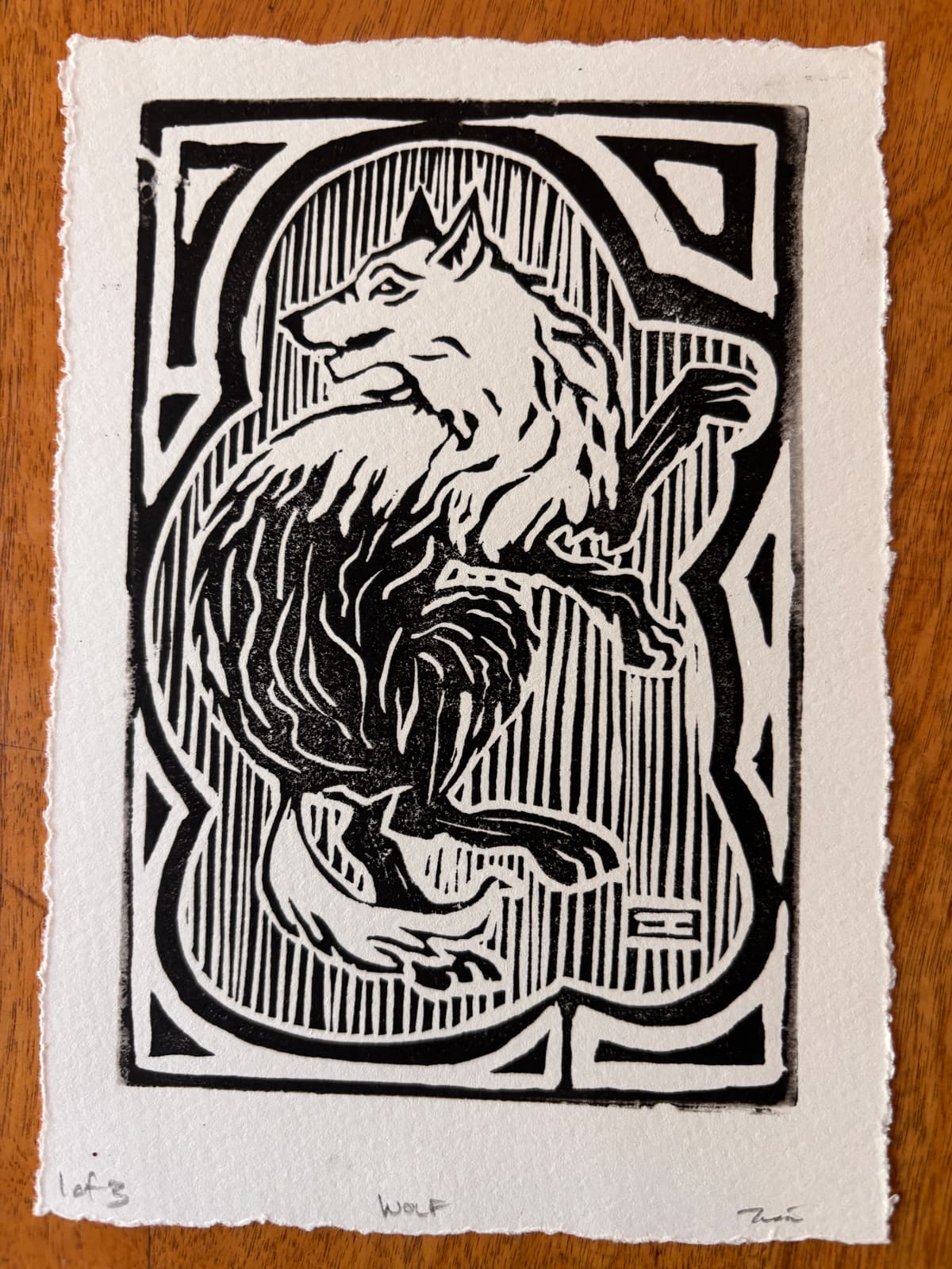 House of Lupin Linocut Print