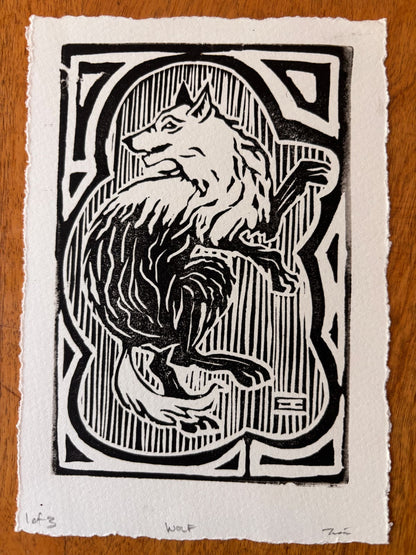 House of Lupin Linocut Print