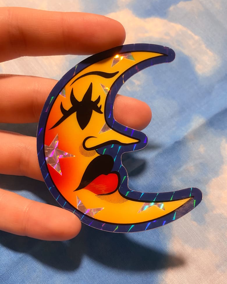 Crescent Moon Sticker