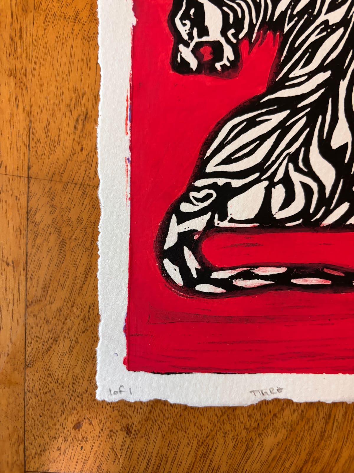 Tigre Linocut Original