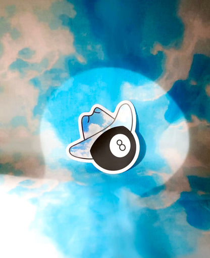 Cowboy 8-Ball Sticker