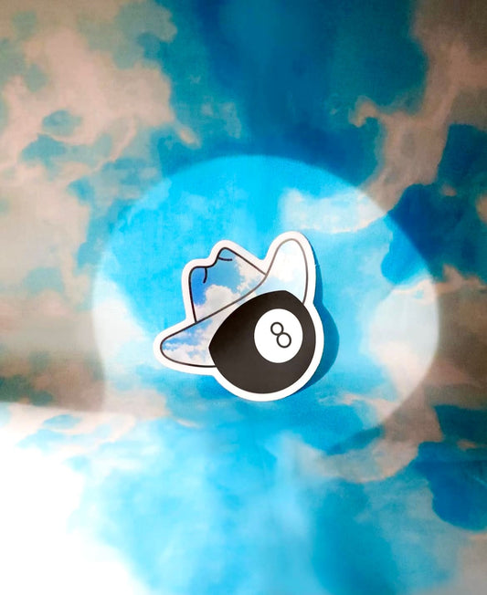 Cowboy 8-Ball Sticker