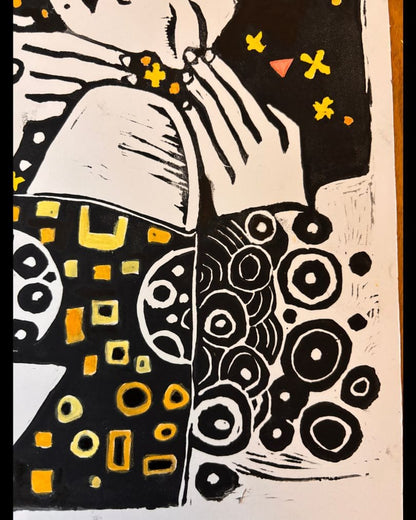 Bésame Linocut Original