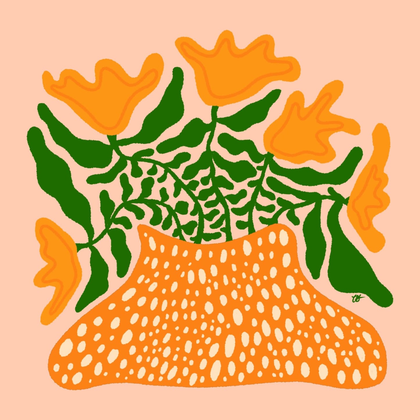 Funky Tulips Print