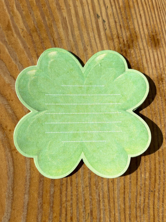Four Leaf Clover Memo Pad
