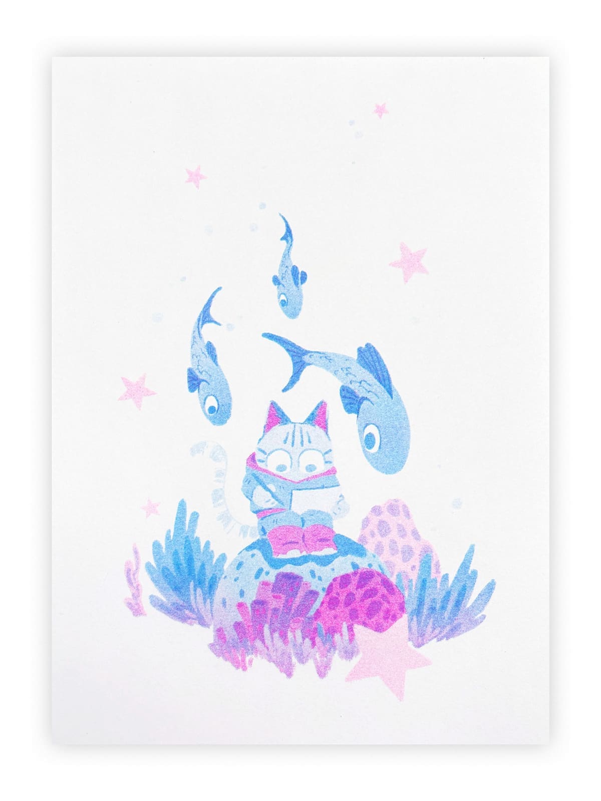 UNDERWATER Riso Print