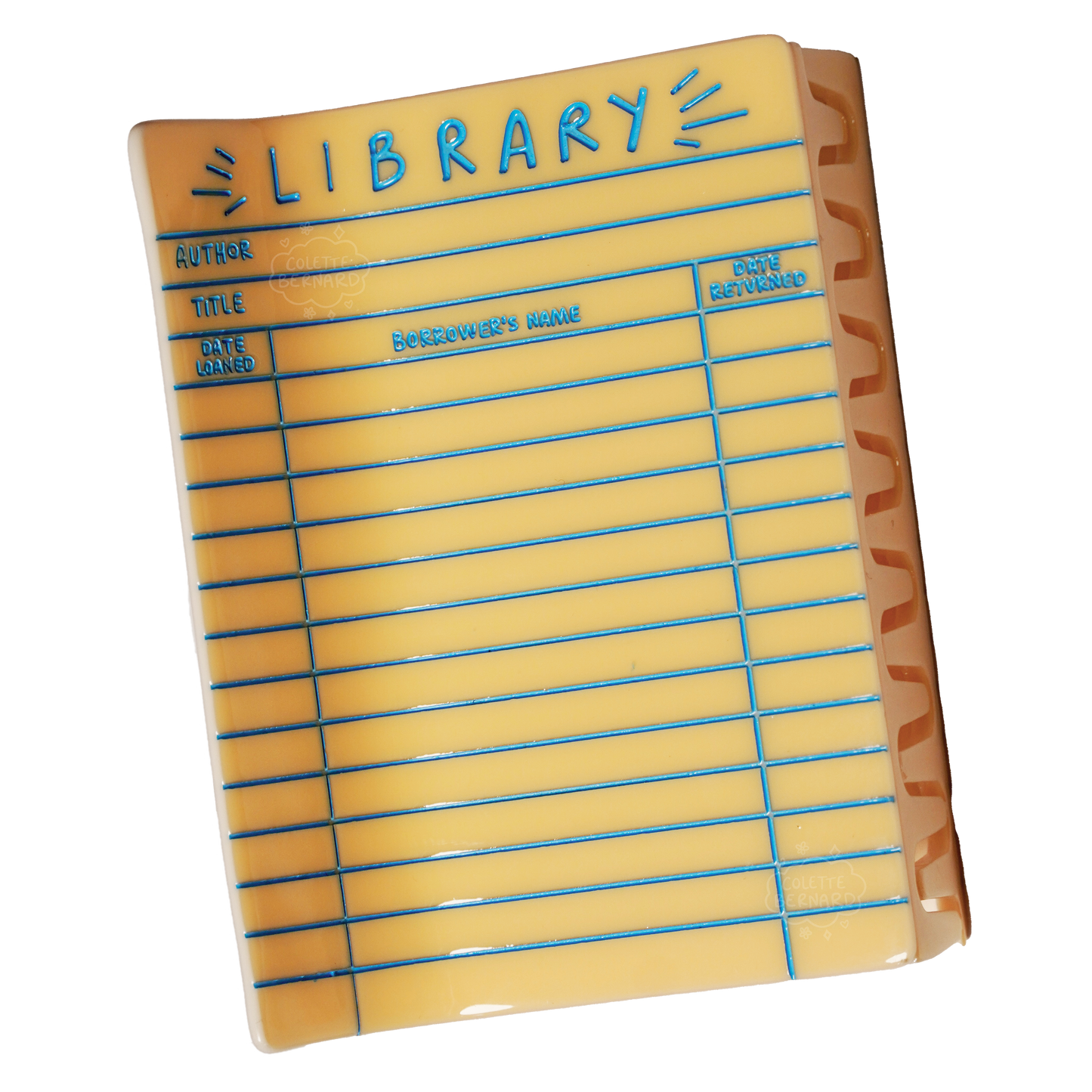 Library Card Hair Claw