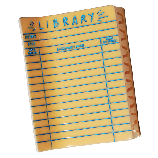 Library Card Hair Claw