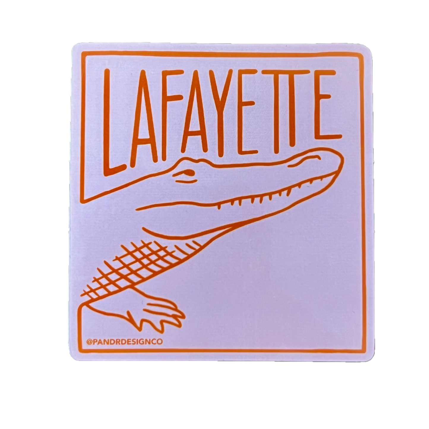 Lafayette Alligator Sticker