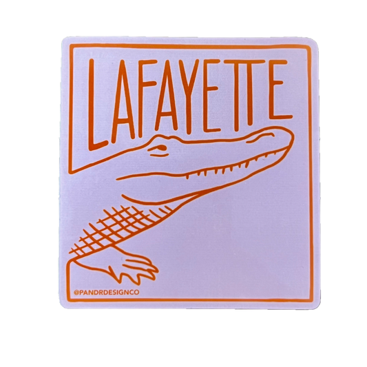 Lafayette Alligator Sticker