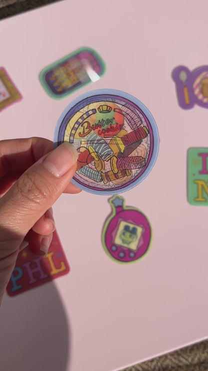 Cookie Tin Lenticular Sticker