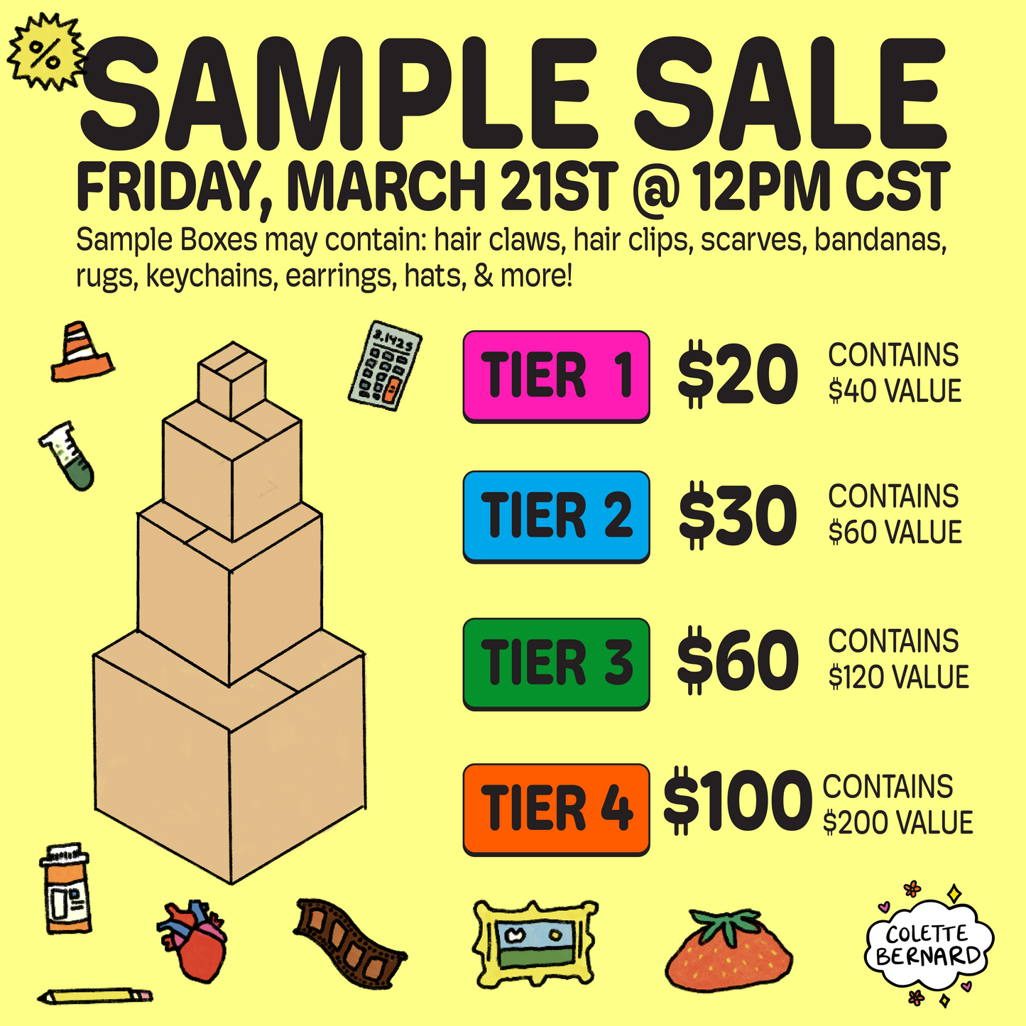 Artist Colette Sample Sale