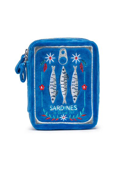 Sardine Velvet Jewelry Zip Case / Organizer