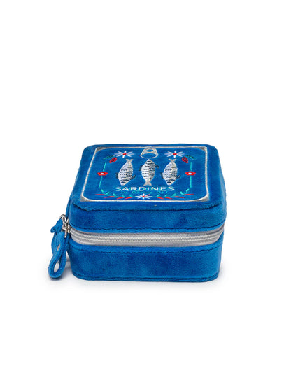 Sardine Velvet Jewelry Zip Case / Organizer