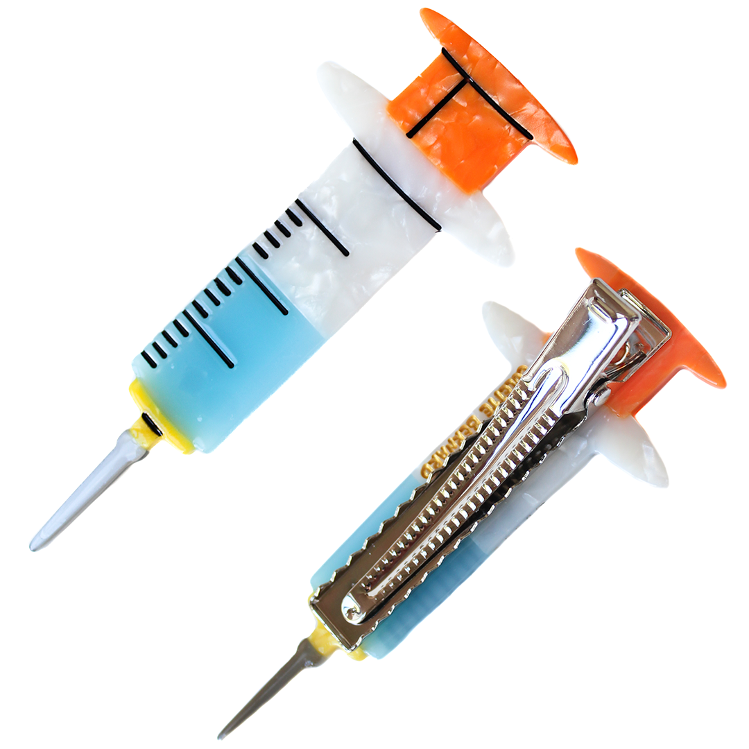 Syringe Hair Clip PREORDER