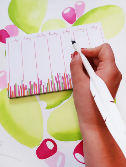 "Summer Saguaros" Weekly Notepad